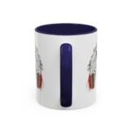 Stylish Music Lover Coffee Mug with vibrant musical elements.