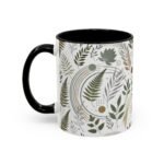 Beautiful Nature Coffee Mug with a lush green meadow and clear blue sky.