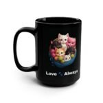 Playful kittens on 'I Love Cats' mug for cat enthusiasts.